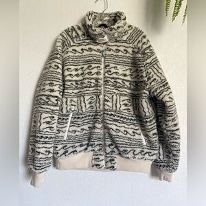 Wellen dawn patrol quilted fleece jacket full zip SZ MEDIUM